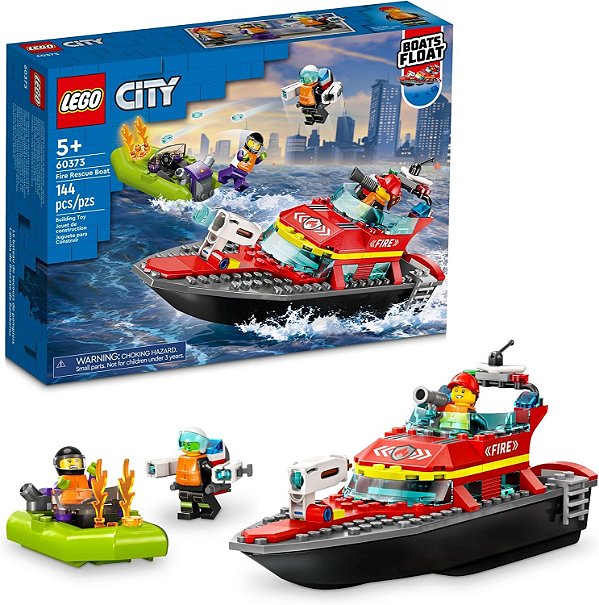 LEGO Barco de Resgate dos Bombeiros 60373