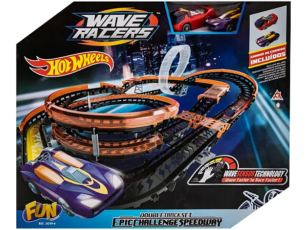 Pista Hot Wheels Epic Challenge Wave Racers - Fun