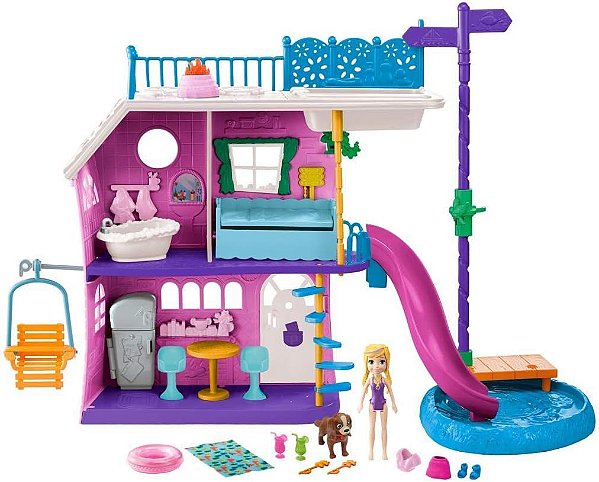 Playset Polly Pocket Casa Do Lago - Mattel
