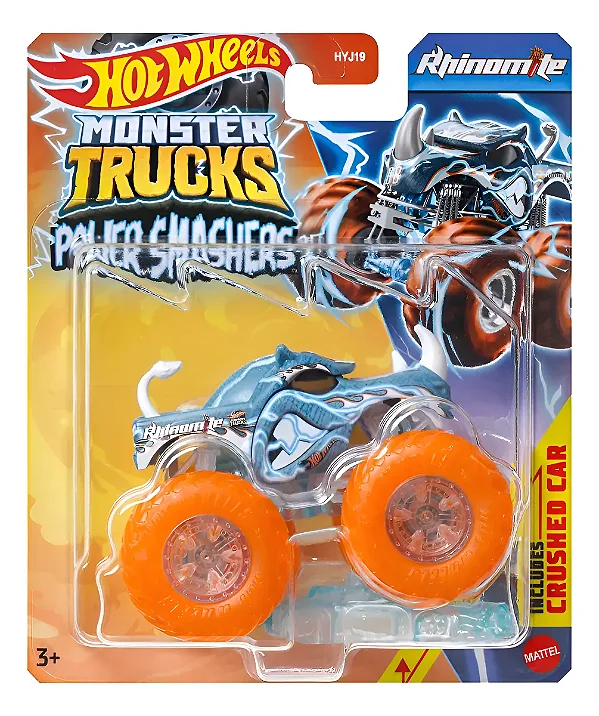 Monster Trucks Hot Wheels Rhinomite Energia de Demolição - Mattel