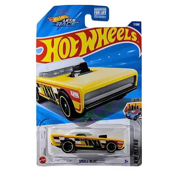 Hot Wheels Small Bloc Taxi Car HW Retro - Mattel