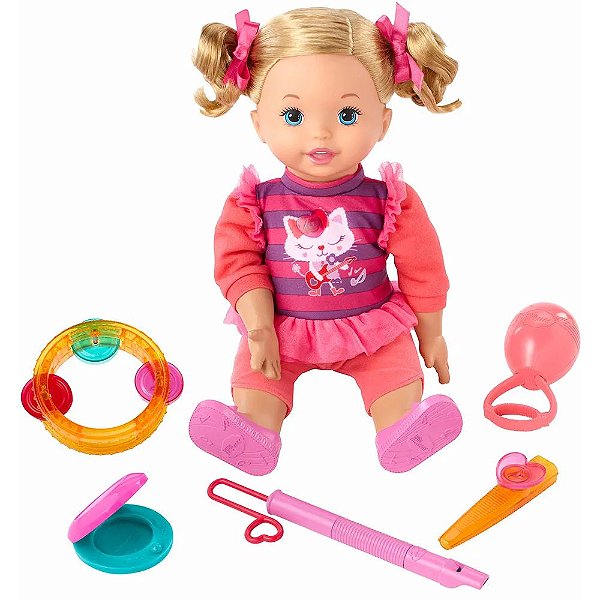 Boneca Little Mommy Minha Primeira Aula de Música - Mattel