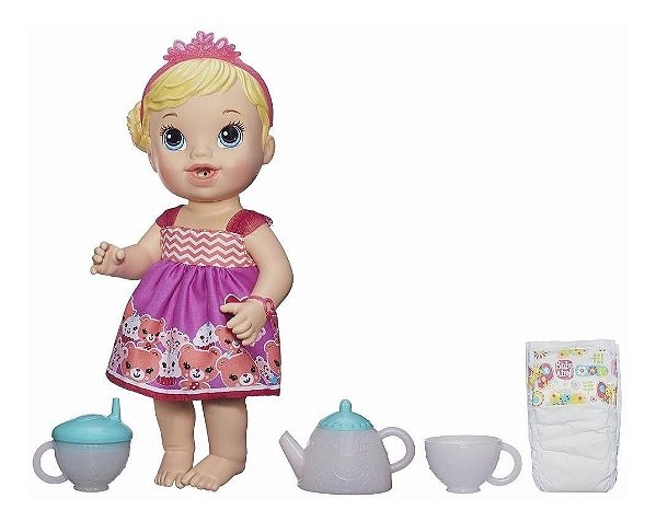 Boneca Baby Alive Hora do Chá Loira - Hasbro