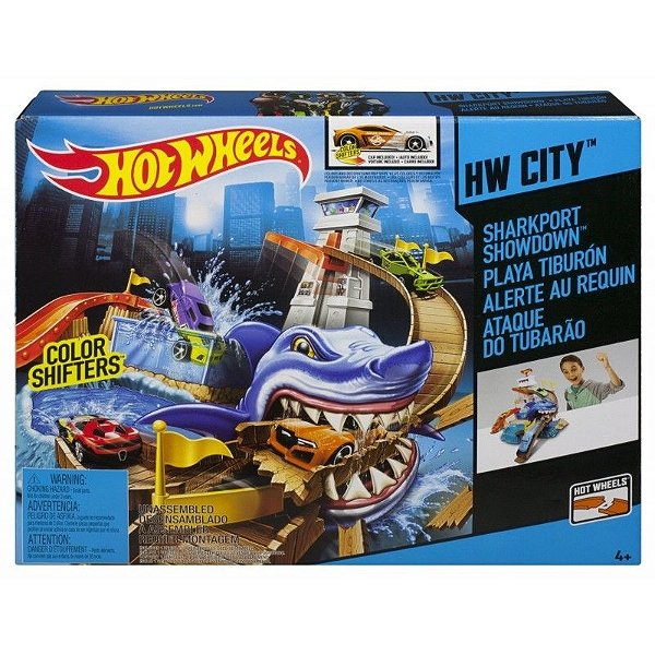 Pista Hot Wheels City Ataque Tubarão - Mattel em Promoção na