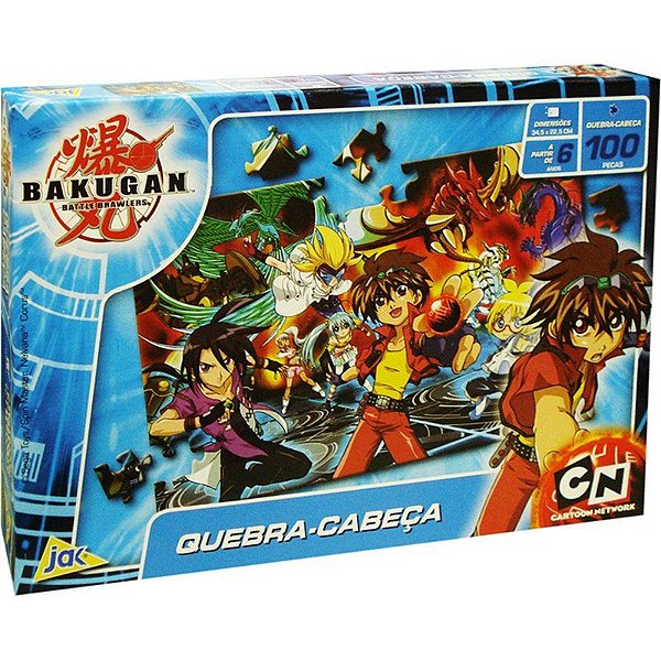 Quebra-Cabeça Horizontal - Bakugan - 100 Peças - Toyster