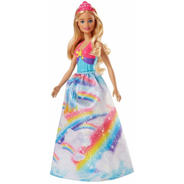 Boneca Barbie Princesa Dreamtopia Loira Arco Iris - Mattel