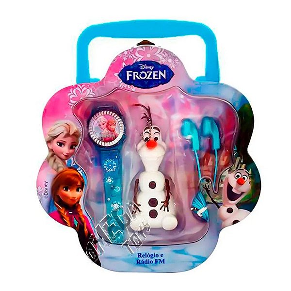 Kit Disney Frozen Rádio e Relógio Digital Elsa - Candide