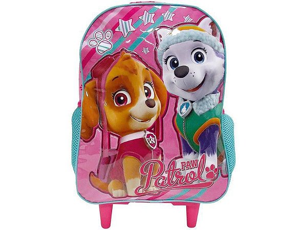 Mochila Infantil Escolar Paw Patrol de Rodinhas - Xeryus