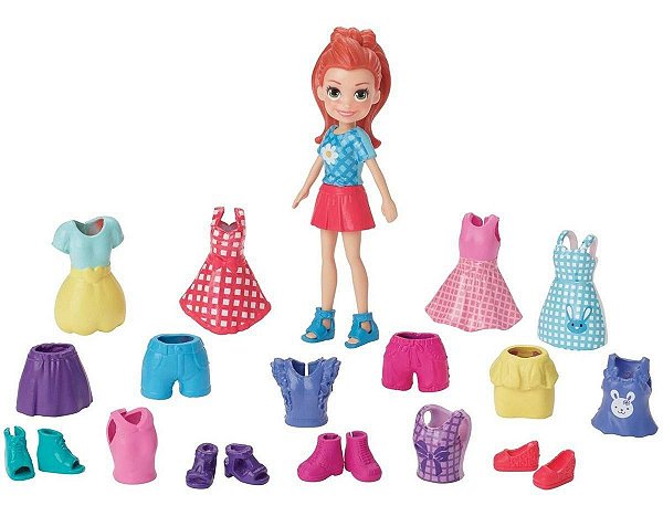 Boneca Polly Lila Fashion Brilho Perolado - Mattel