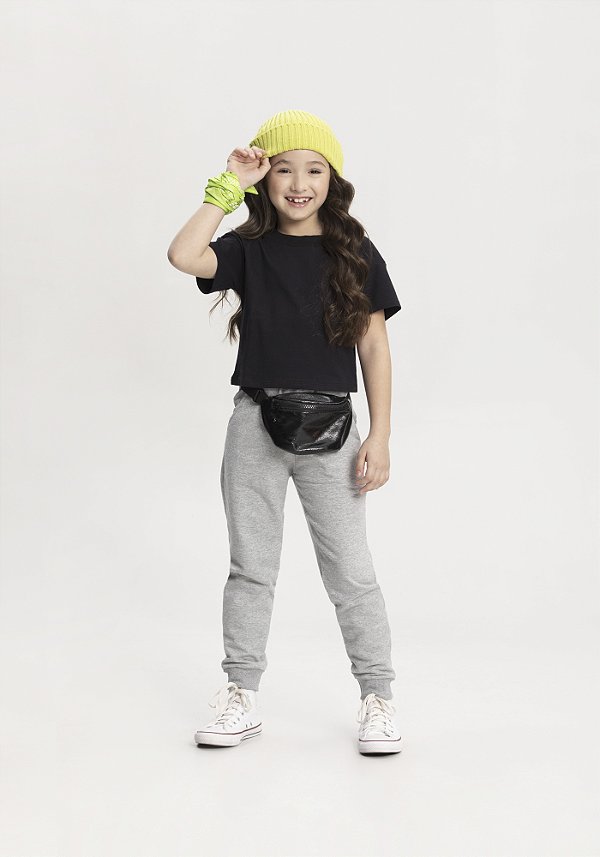 BLUSA INFANTIL MENINA DE MANGAS CURTAS