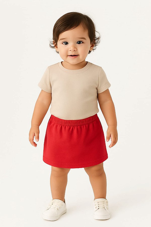 SHORTS SAIA INFANTIL EM MOLETOM