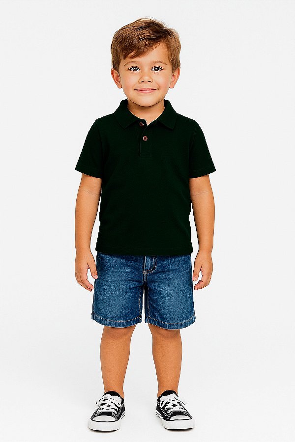 Camisa Polo Básica Infantil Menino