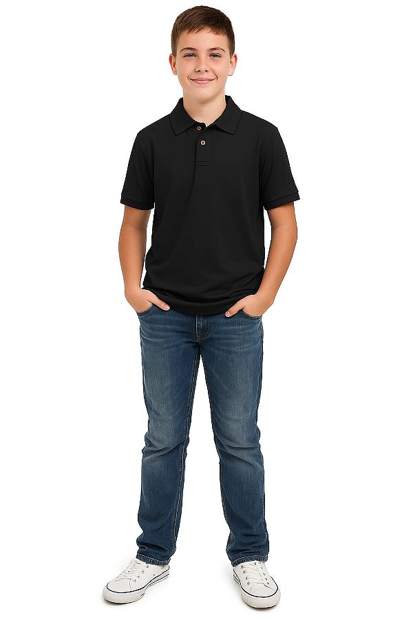 Camisa Polo Básica Infantil Menino