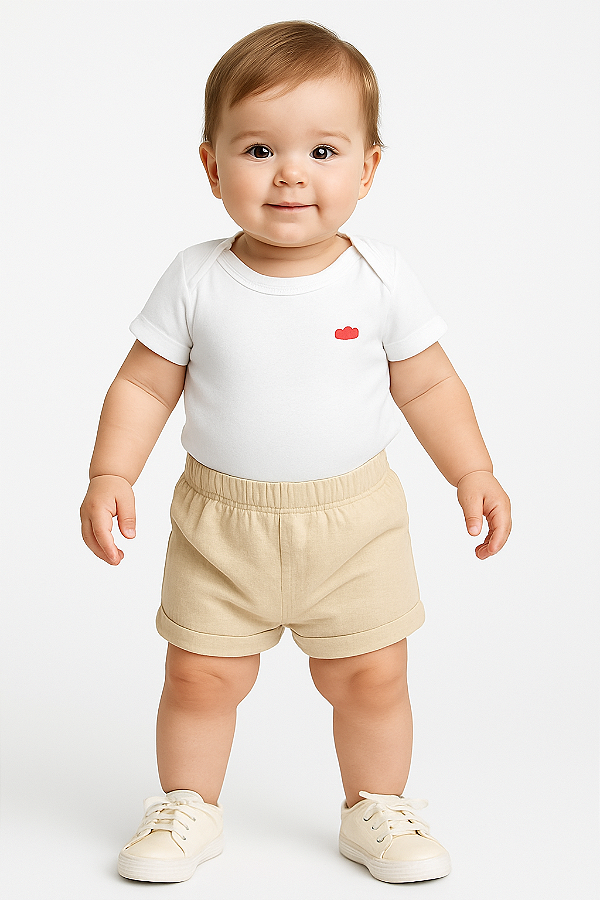 Body Bebê em MalhaMacia com Fechamento em Colchete