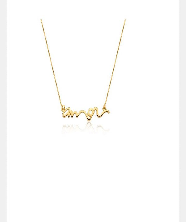 Gargantilha Amor Dourado Elegante