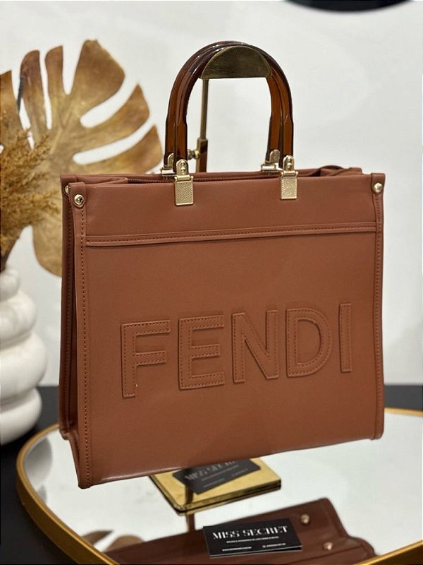 Bolsa Fendi Feminina Luxo Em Couro Sintético