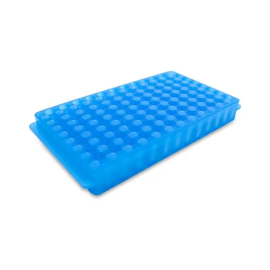 ESTANTE DUPLA FACE AZUL MICROTUBOS 96 LUGARES