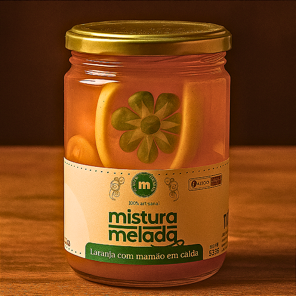 Doce de Laranja com Mamão em Calda 480g