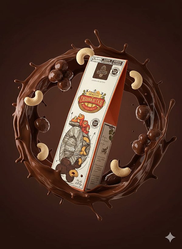 Drágeas de Castanha de Caju com Chocolate ao Leite 120g