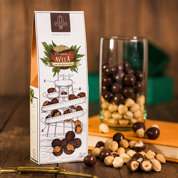 Drágeas de Avelã com Chocolate ao Leite 120g