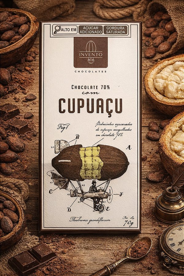 Chocolate 70% com Cupuaçu 70g