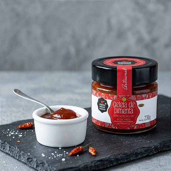 Geléia de Pimenta Zero 0% Adição de Açucares - 230g