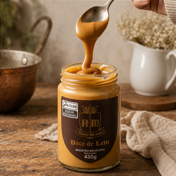 Doce de Leite Artesanal - Rancho Maranata - 430g