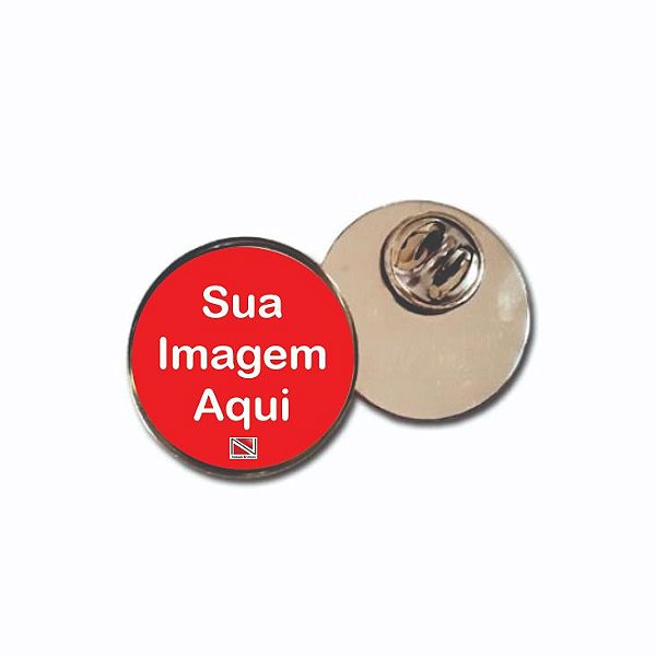 100 Pins Redondo Personalizados em DTF 2,2 mm