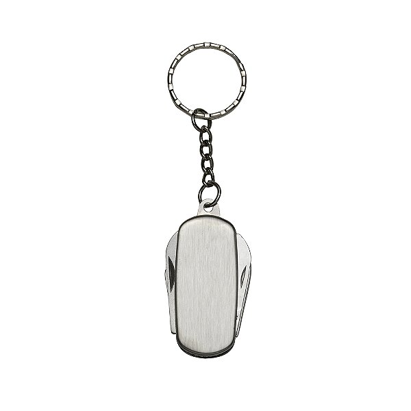 Chaveiro de Metal Canivete 4 Funções Personalizado com Gravação a Laser Cód.: 10210