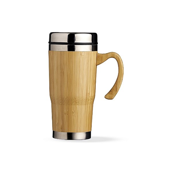 Caneca Bambu 500ml Personalizada Nome - Logo 18643