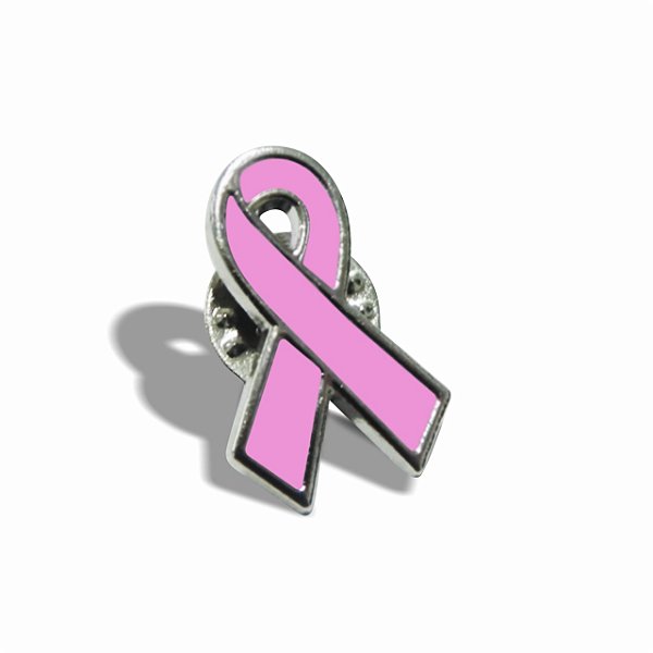 50 Pins Laço Campanha Outubro Rosa - Pronta Entrega