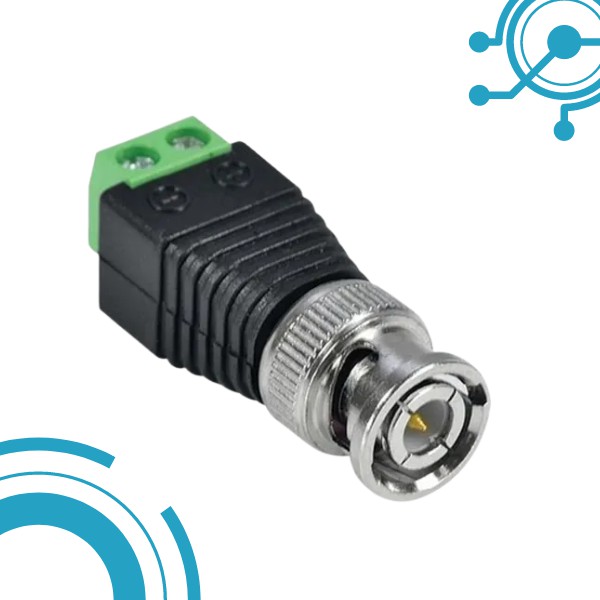CONECTOR BNC COM BORNE