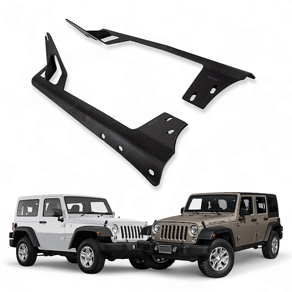 Suporte Barra Farol Led 50 Pol Jeep Wrangler Jk 2007 até 2018