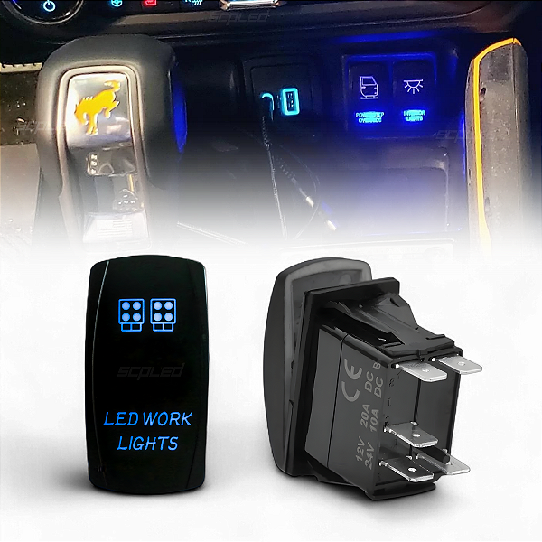 BOTÃO DE EMBUTIR PARA FARÓIS DE LED