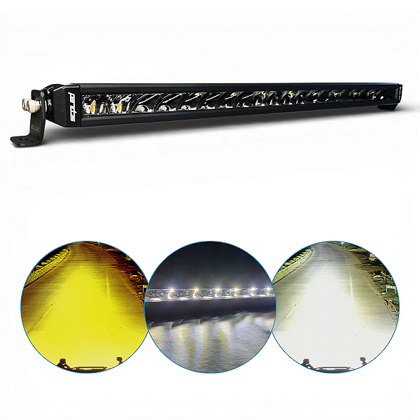 BARRA DE LED LINHA PRO-V COM DRL BRANCO 22" 300W