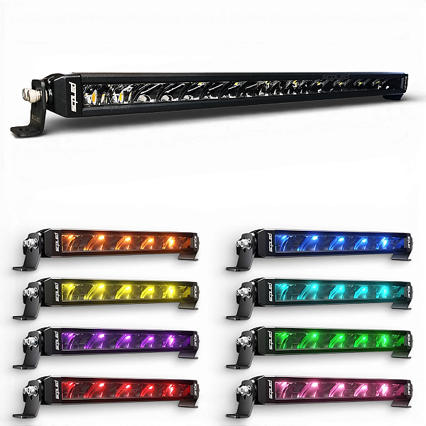 BARRA DE LED LINHA DESIGN COM DRL RGB 100w 22"
