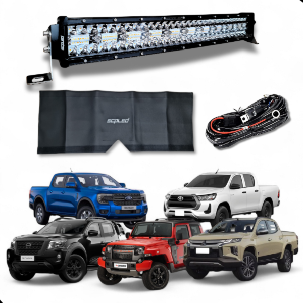 Barra Led Curva 390w 8D Dual Color 56cm Strobo Linha Premium Com Chicote E Capa