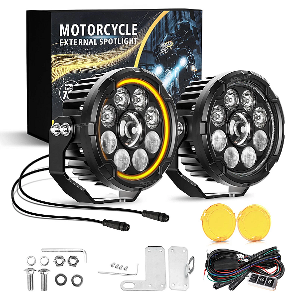 FAROL MOTO 4,5" COM DRL 44W / 108W SCP-4940