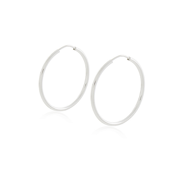 Brinco Argola Lisa em Prata 925 – 2,2 cm