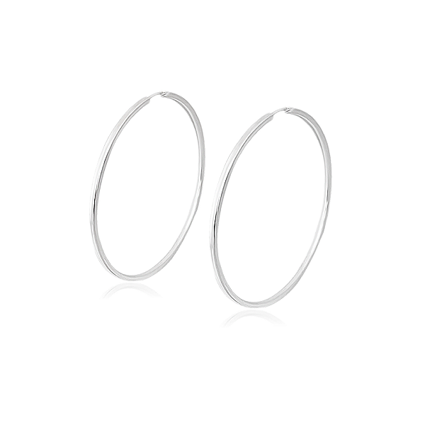 Brinco Argola Fio Quadrado em Prata 925 – 4,3 cm