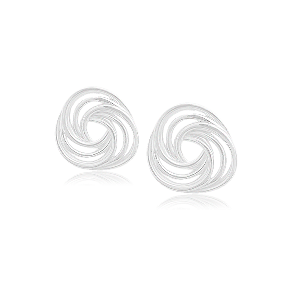 Brincos de Prata 925 com Aros Entrelaçados e Vazados