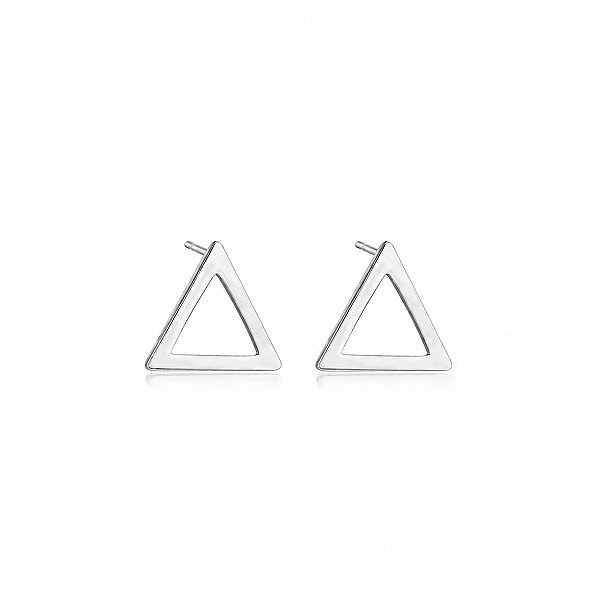 Brinco de Prata 925 Triangular Pequeno