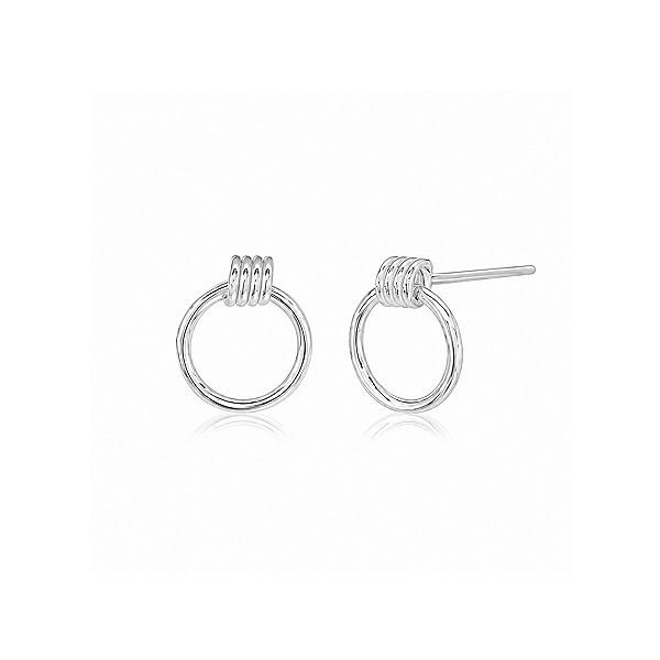 Brinco Argolinha Móvel em Prata 925 – 1,0 cm
