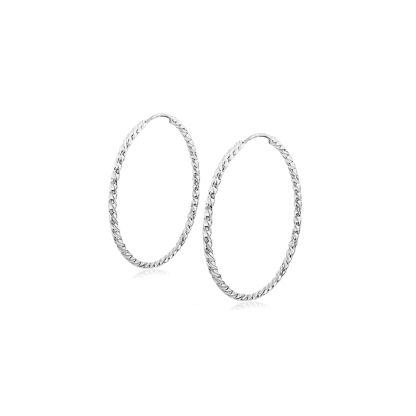 Brinco Argola Torcidinha Fina em Prata 925 – 2,3 cm