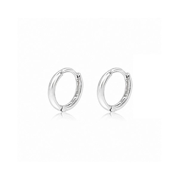 Brinco Argolinha Mini Lisa em Prata 925 – 0,9 cm