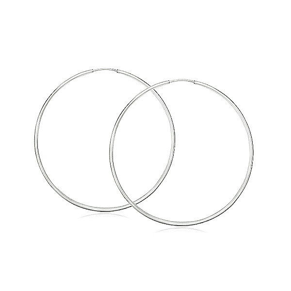 Brinco Argola Fio Redondo em Prata 925 – 4,3 cm