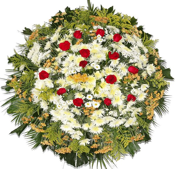 Coroa de Flores Grande 1,20 x 1,00 Alphacampus Homenagem