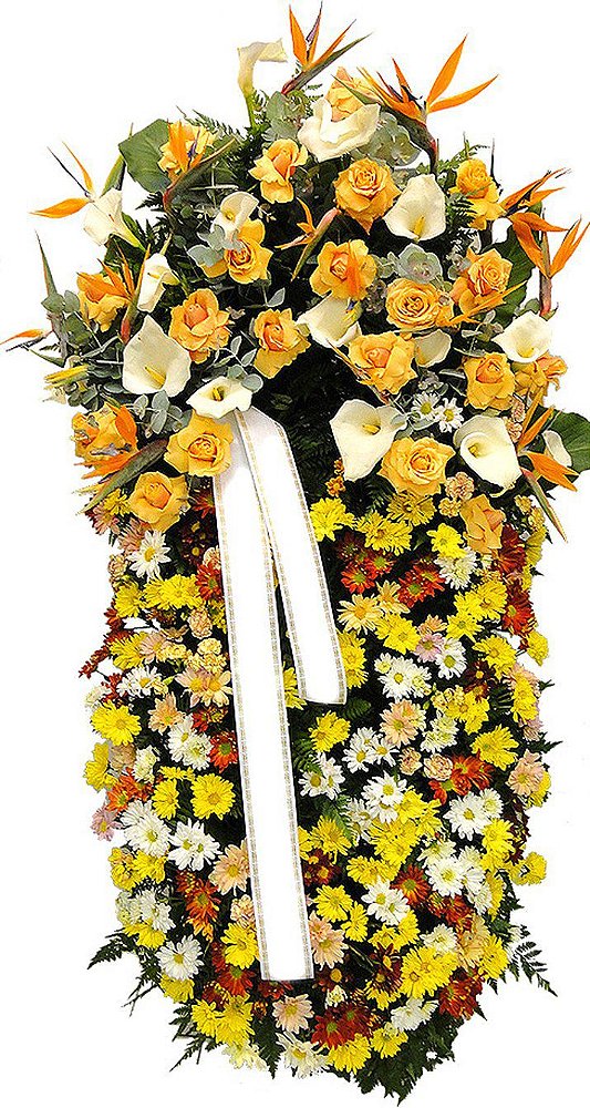 Coroa de Flores  Grande ( Tam 1,50 alt ) Homenagem 14