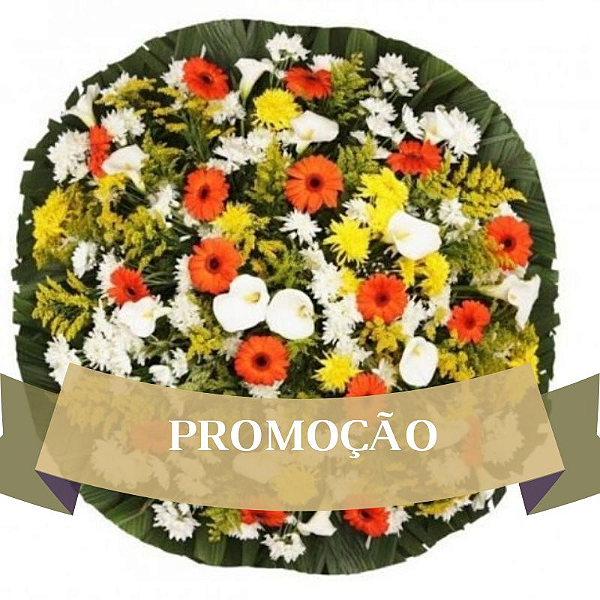 Coroa de Flores Grande 1,20 x 1,00 Especial Homenagem