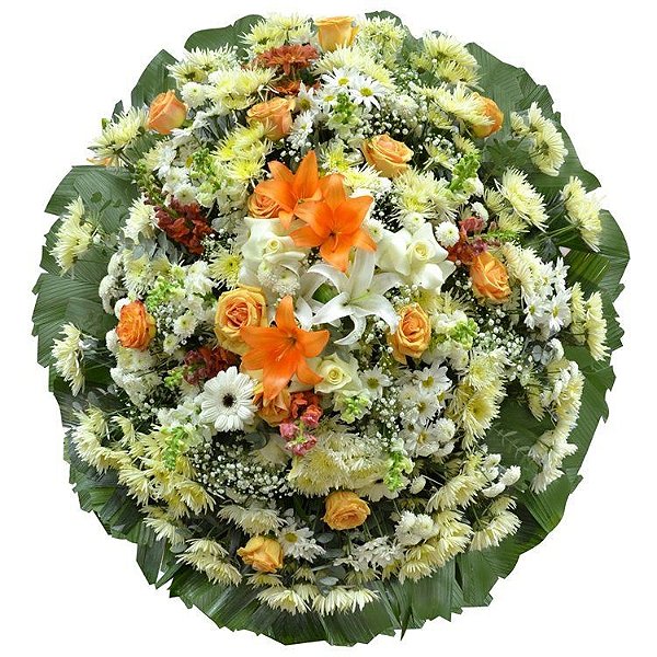 Coroa de Flores Grande  Cemitério Gethsêmani Homenagem